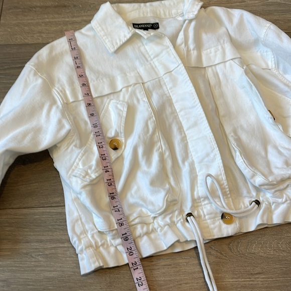 BlankNYC White Cotton & Linen Utility Jacket - Picture 13 of 14